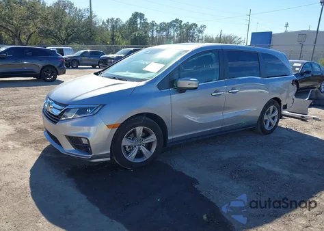 2019 Honda Odyssey Ex-L из США, поврежденный, VIN 5FNRL6H78KB093907